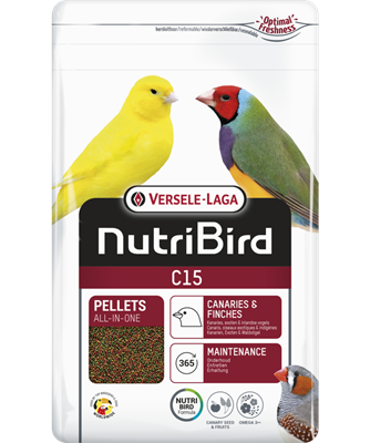 C15 Nutribird estruso per canarini, indigeni europei ed esotici